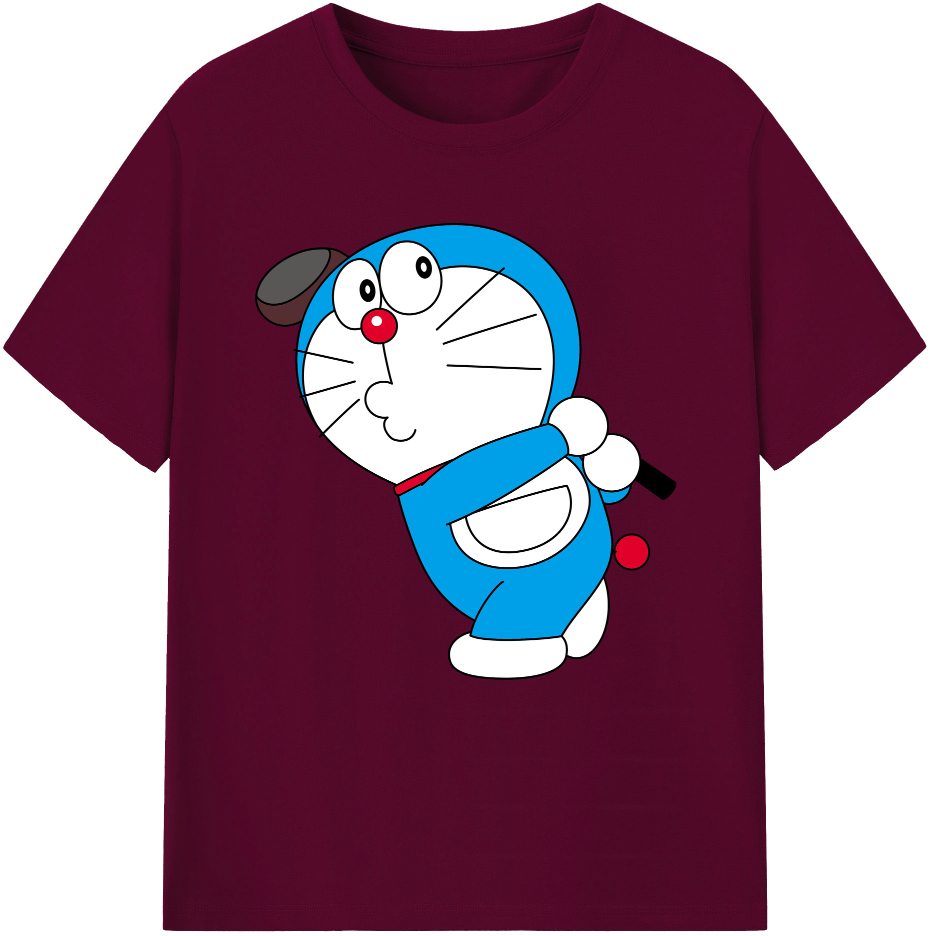 （画像用） ドラえもん Doraemon レディースカジュアルプリントTシャツ（綿100％）